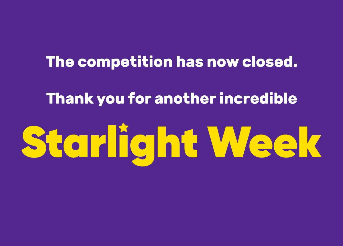 Starlight Week